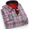 New Men's Winter Velvet Thickened Warm Double-sided Velvet Long-sleeved Shirt
