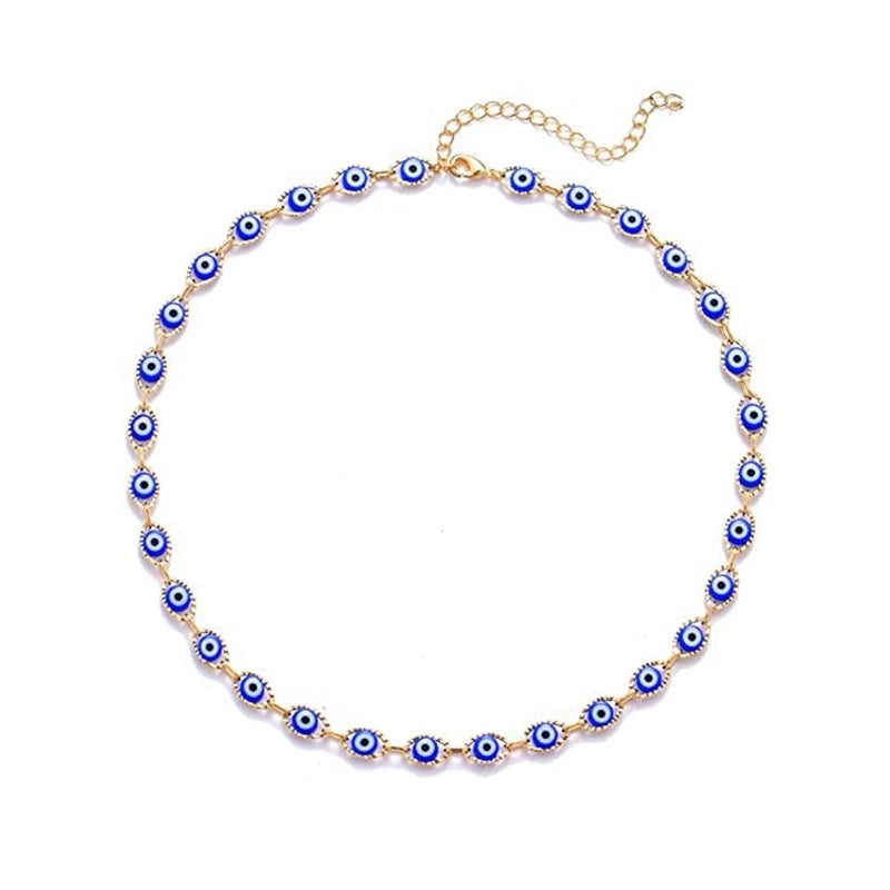 Retro Devil’s Eye Copper Plating Unisex Bracelets Anklet Necklace