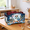5D DIY Diamond Painting Art Decorative Storage Box Wood Storage Clutch (Owl)