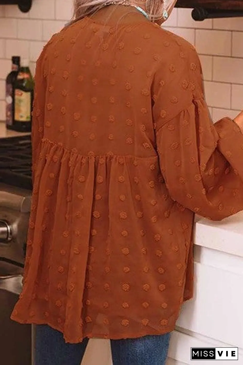 V-neck Cute Chiffon Blouse