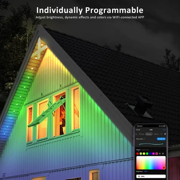 🎅Early Christmas 49%OFF -Smart Rainbow LED Permanent Outdoor Light