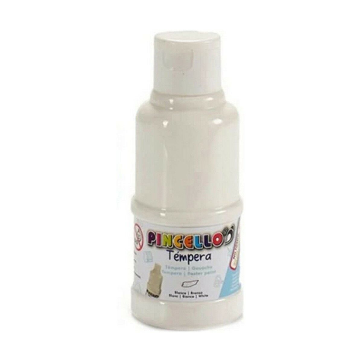 Tempera Pincello White 120 ml (12 Units)