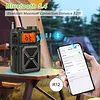Multifunctional emergency hand-cranked radio with Bluetooth and solar power
