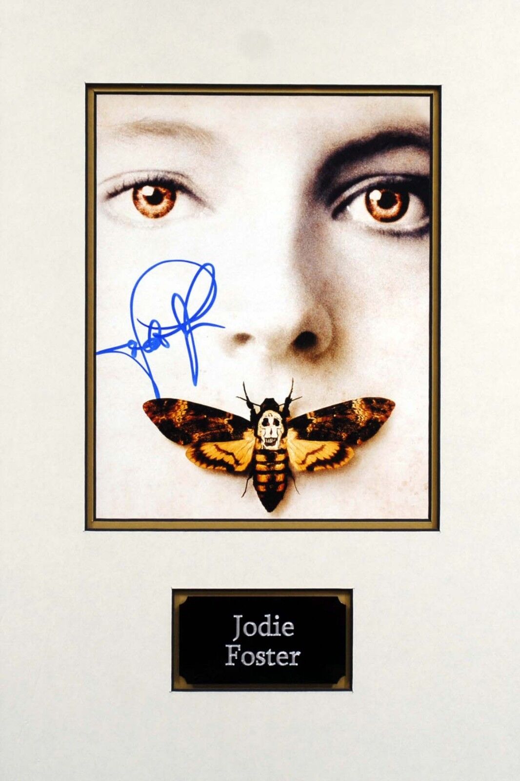 Jodie FOSTER Signed & Mounted 10x8 Photo Poster painting AFTAL COA Silence of the Lambs