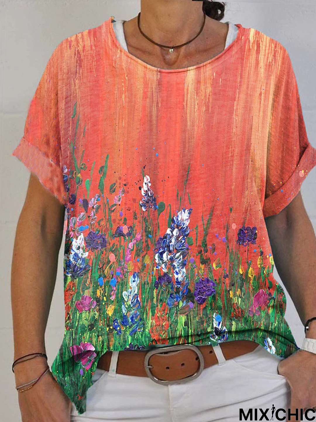 Short Sleeve Floral T-shirt