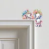 (US Local)Baby Elephant Diamond Art Door Right Angle Sign for Indoor Outdoor Wall