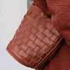 Hand Woven Vintage Leather Woven Crossbody Bag