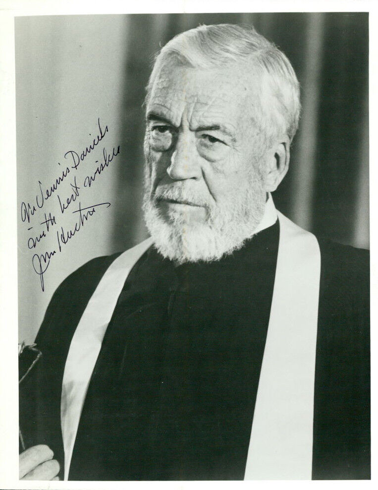 John Huston (Vintage, Inscribed) signed Photo Poster painting COA