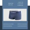 Men's Underwear Boxer Briefs Cotton Business Trunks Short Leg Stretch Panties Soft Underpants