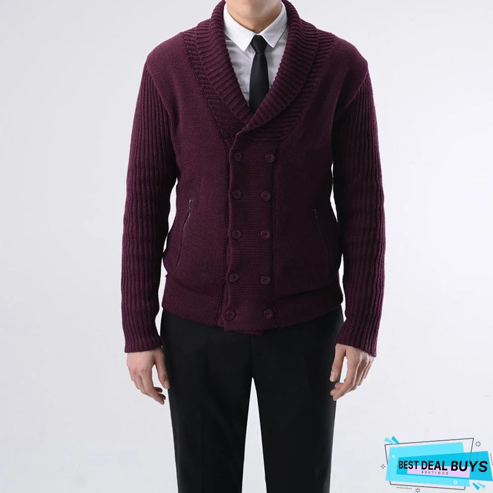 Men's Business Cardigan Sweater