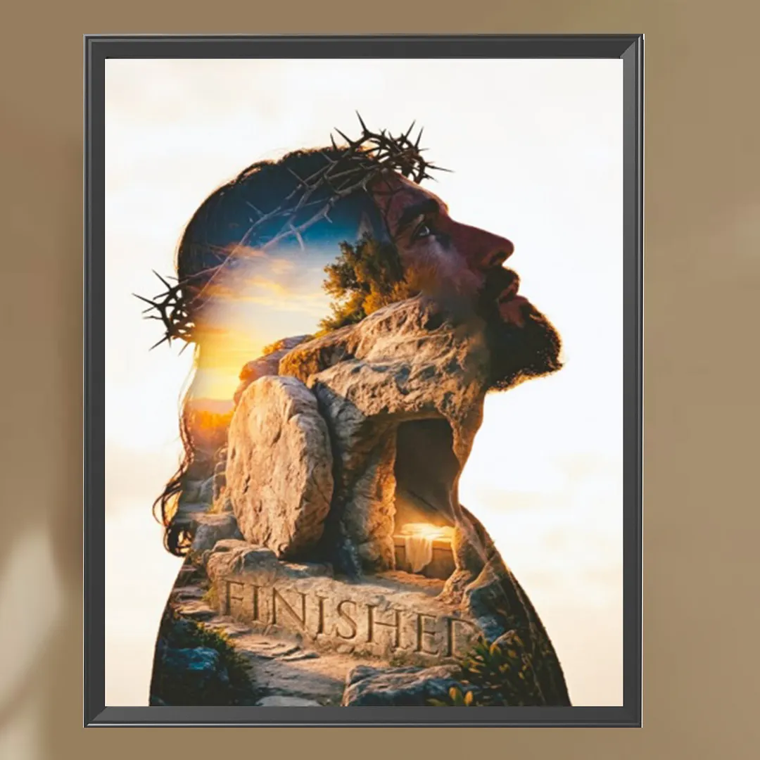 Jesus Full DIY 5D Square Drill Diamond Painting Gem Art Kits for Adults/Beginners Gift Idea Home Wall Decor Diamond Dots Paintings Picture Arts Craft 17.72x21.65In (ZQA6870)