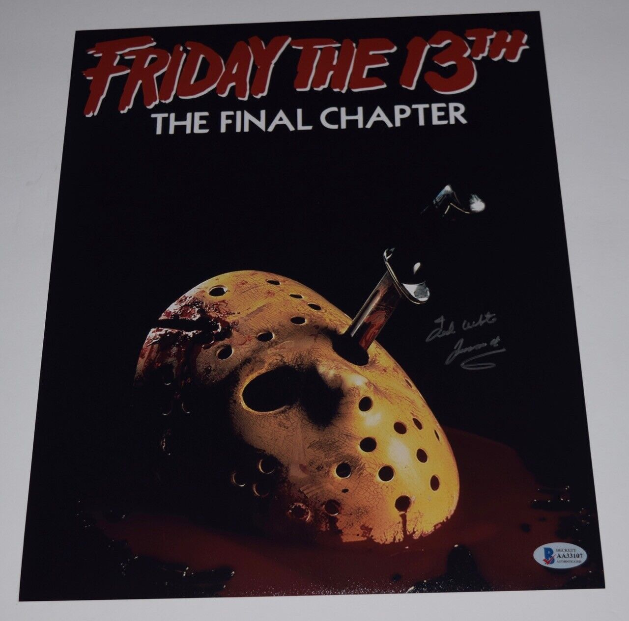 Ted White Signed 11x14 Photo Poster painting Jason Friday The 13th The Final Chapter Beckett COA