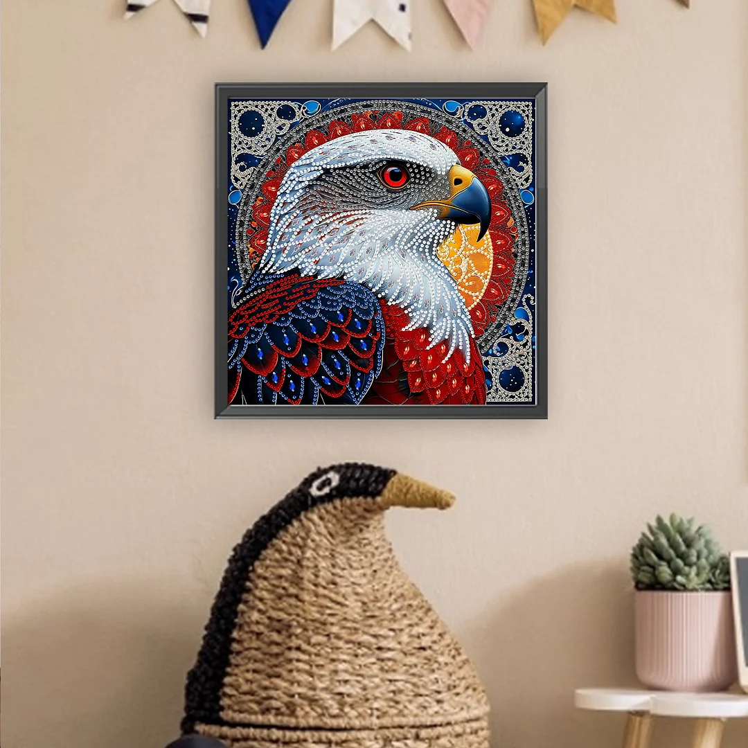 Eagle3 - Partial Special Shaped Drill Diamond Painting Kits (Canvas|30*30cm)