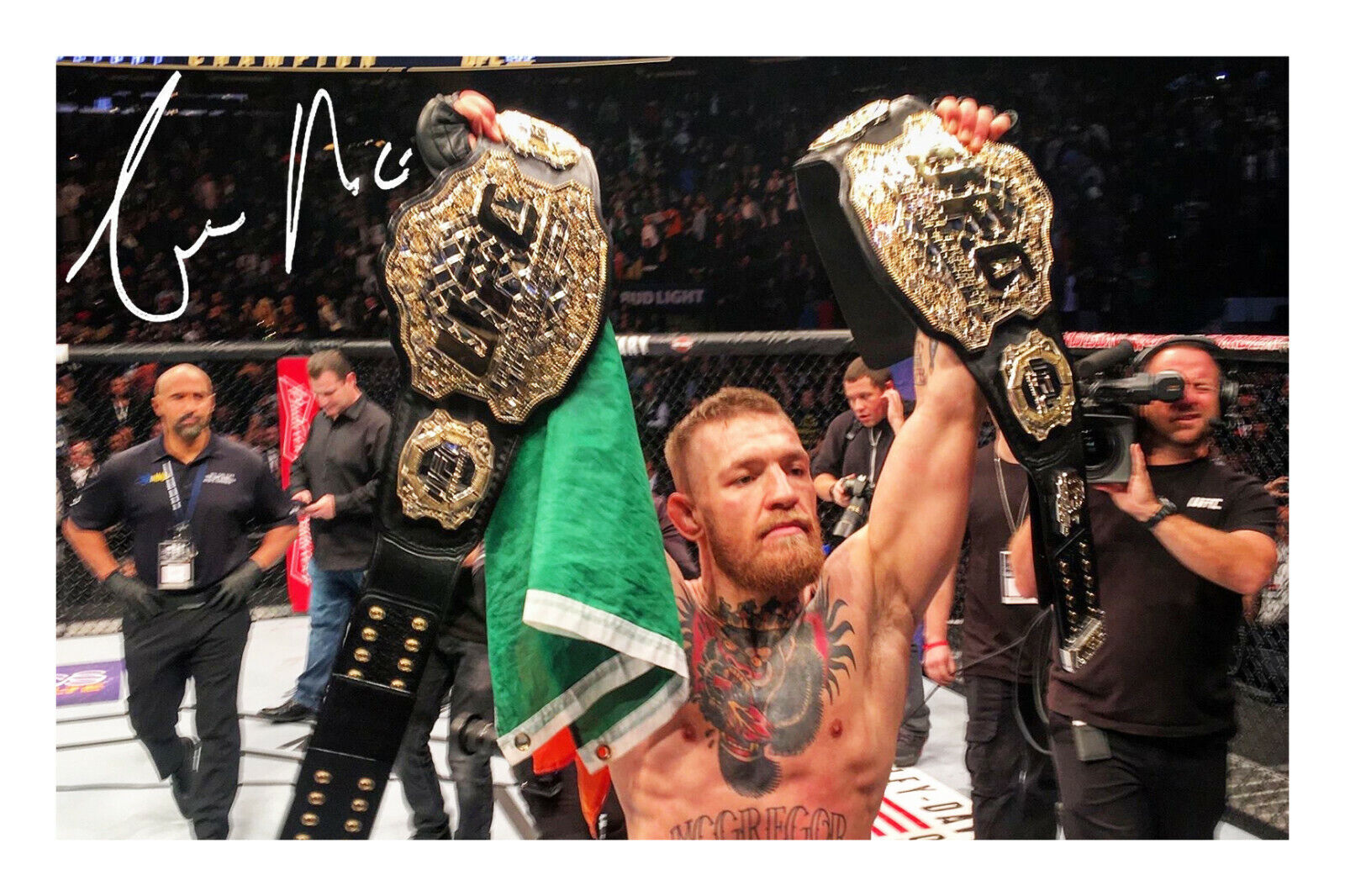 Conor McGregor Signed Photo Poster painting Print Poster Autograph UFC Khabib Nurmagomedov