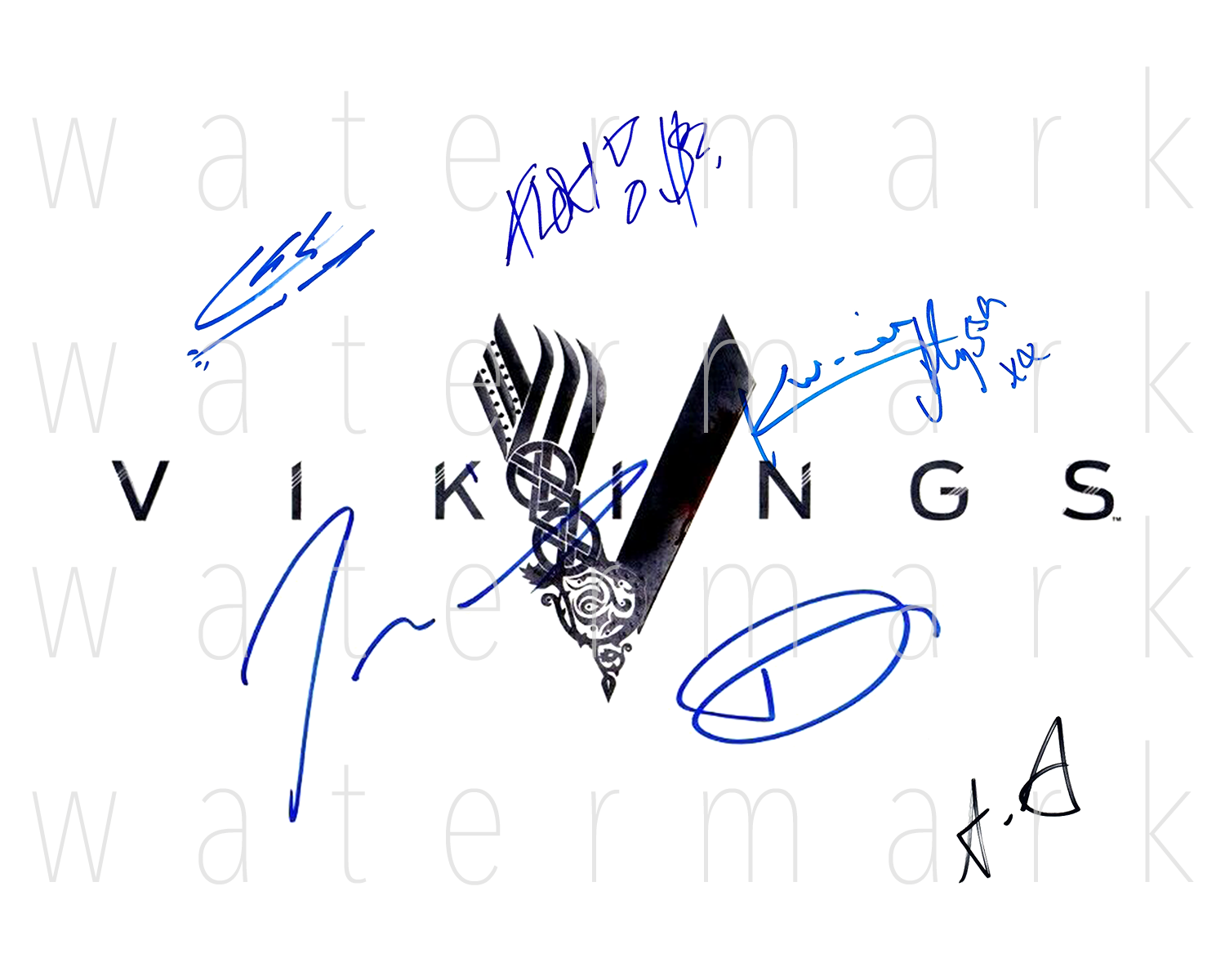 Vikings signed 8X10 Photo Poster painting picture poster autograph RP