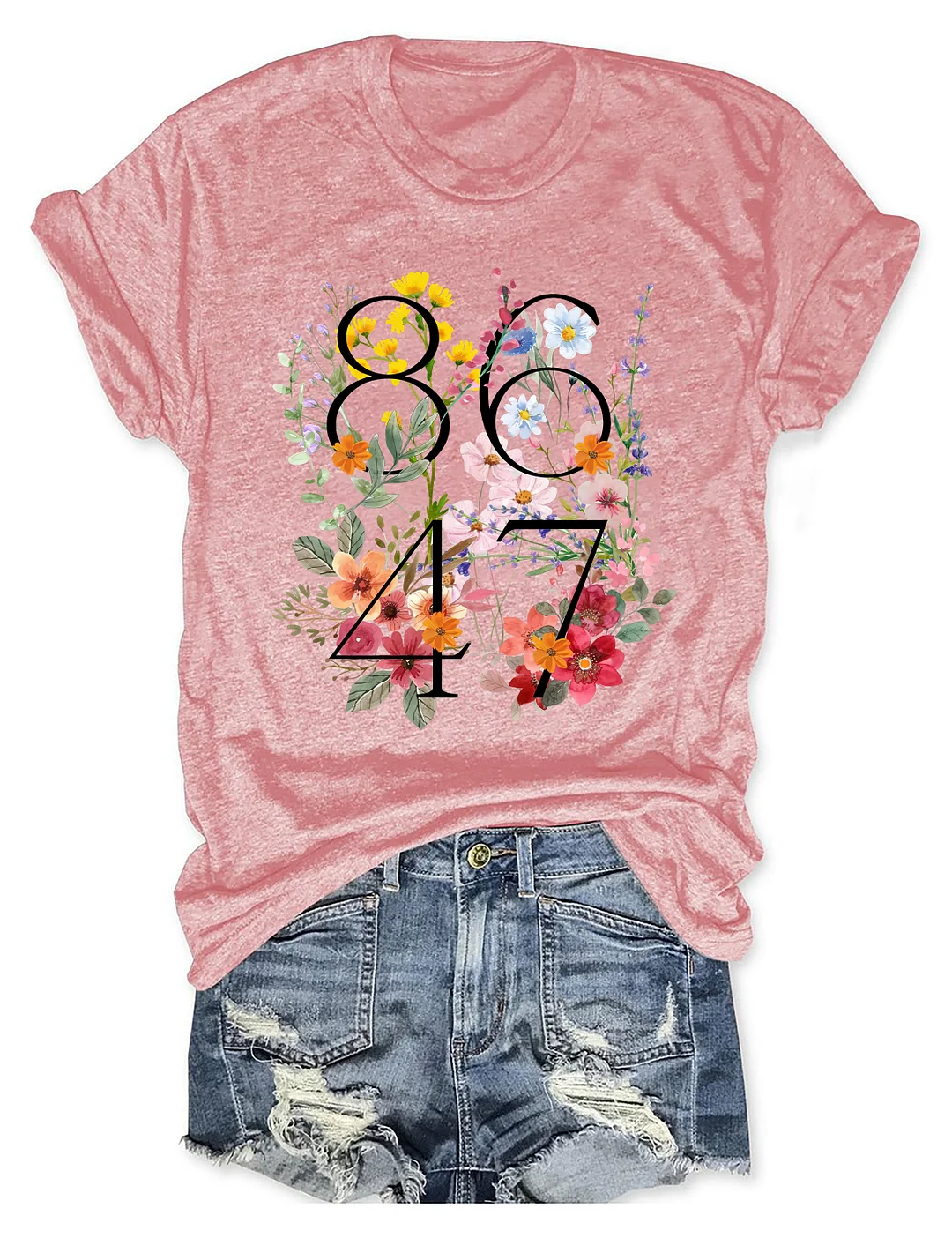 8647 Floral FDT T-shirt