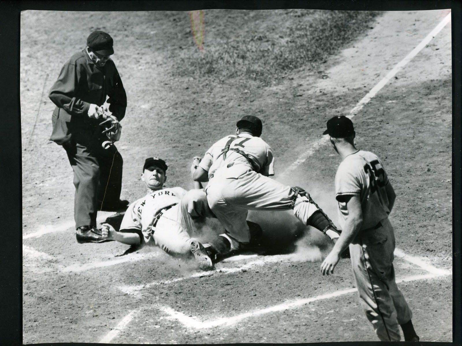 Larry Jansen Toby Atwell Ballafant 1952 Press Photo Poster painting New York Giants Chicago Cubs