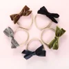 Gentle Velvet Bowknot Hair Head Bands for Babies