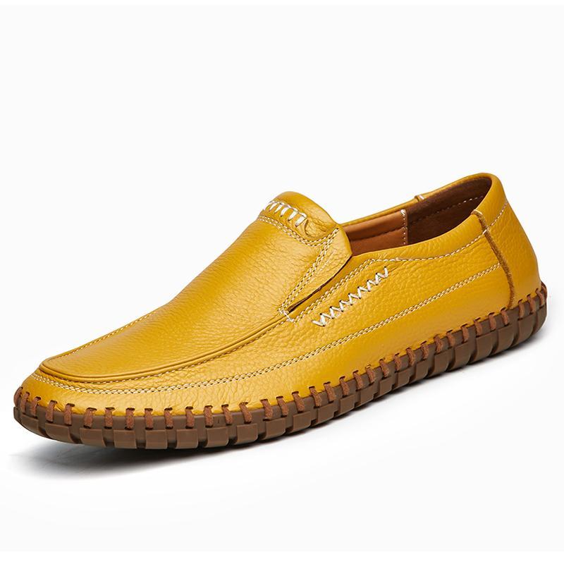 Dacomfy Non-slip One Pedal Leather Men's Loafers 