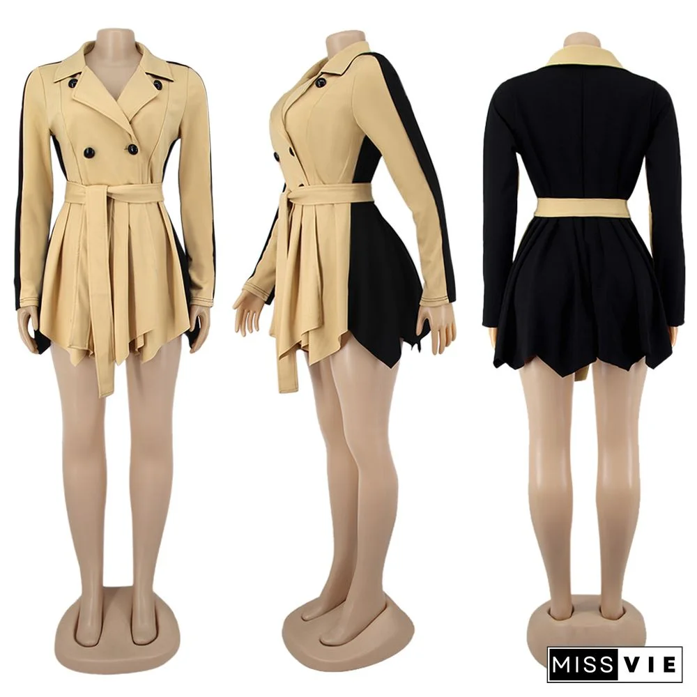 Hot Style Women Solid-color Long-sleeved Thickened Coat