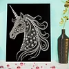 DIY Pearl Painting Unicorn for Home Wall Decor with Frame(40*30cm)