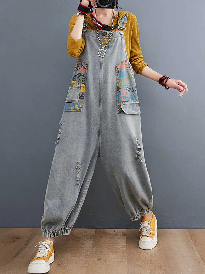 Time For Party Denim Overall Dungarees