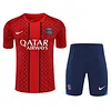 2025/2026 Psg Paris Pre-Match Training Red Shirt+Shorts 1:1 Thai Quality