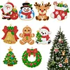 9pcs DIY Double-Sided Rhinestone Acrylic Diamond Painting Christmas Tree Pendant(Christmas Tree)