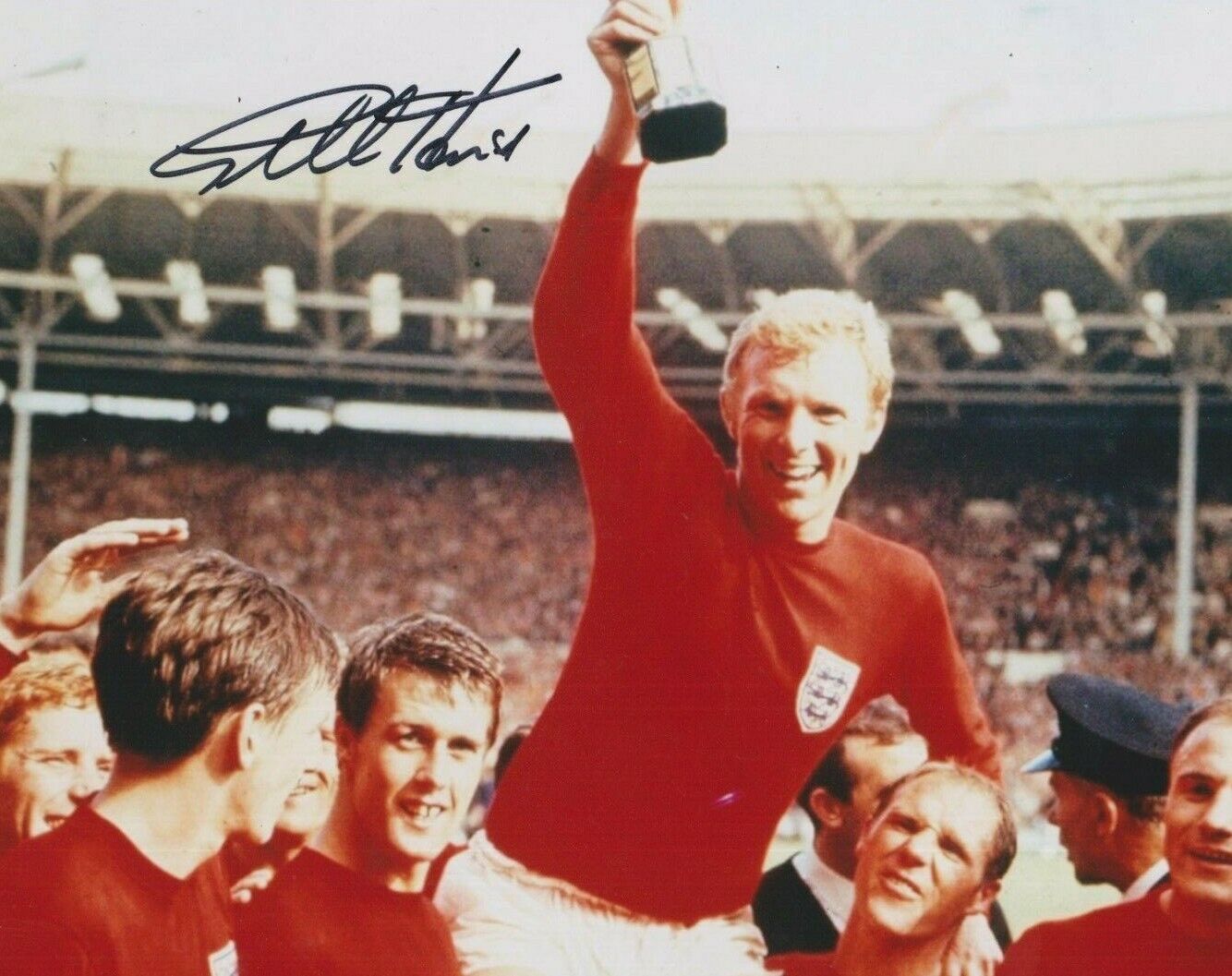 Geoff Hurst **HAND SIGNED** 8x10 Photo Poster painting ~ England 1966 world cup