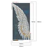 40 * 80CM - quadratische Bohrer Diamant Malerei - weiße Engel Flügel