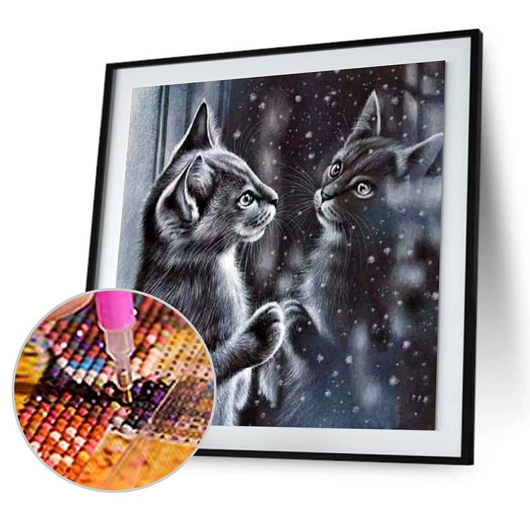 30*30CM Cat Diamond Painting