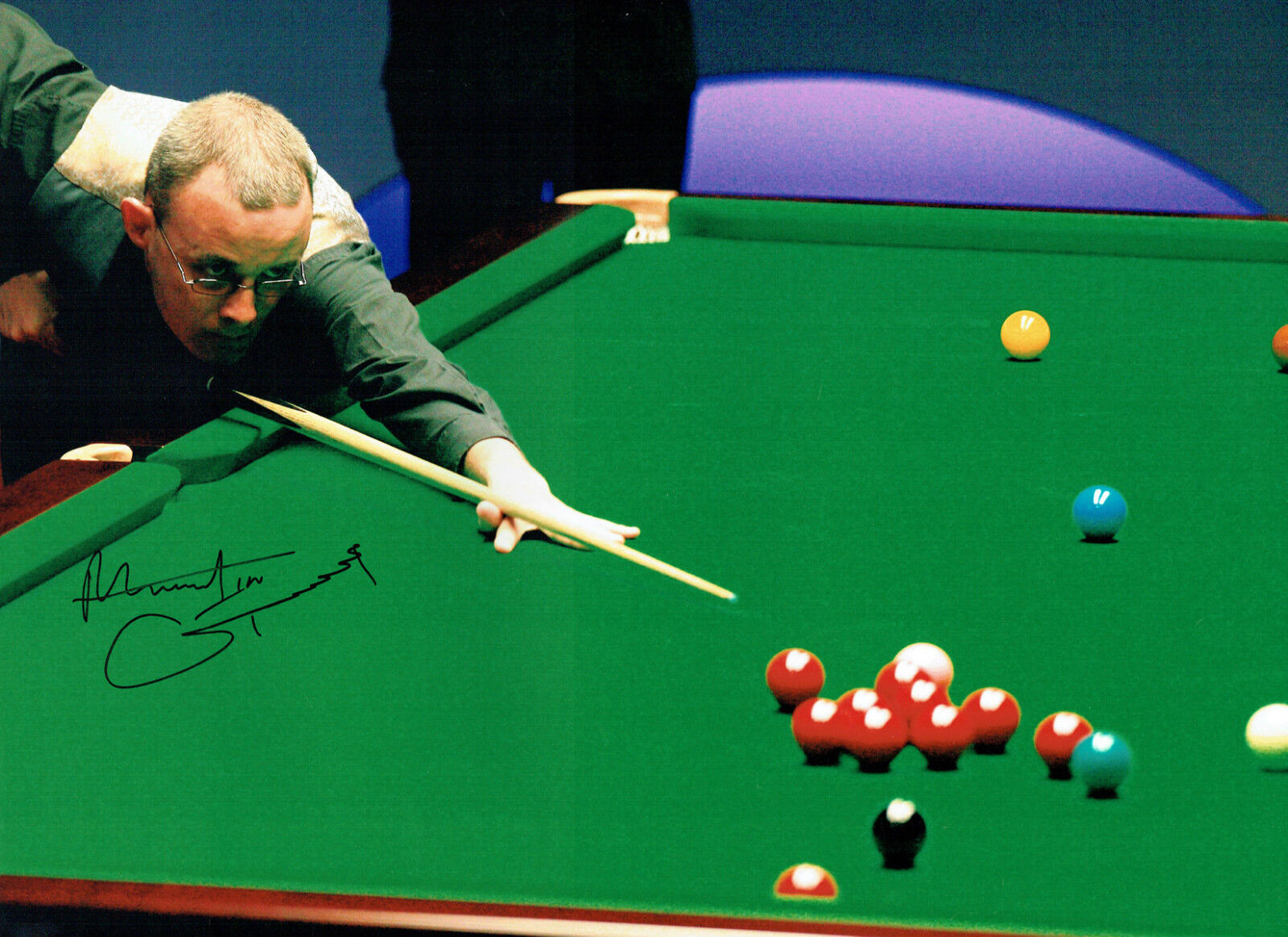 Martin GOULD Signed Autograph 16x12 Photo Poster painting SNOOKER Crucible AFTAL COA