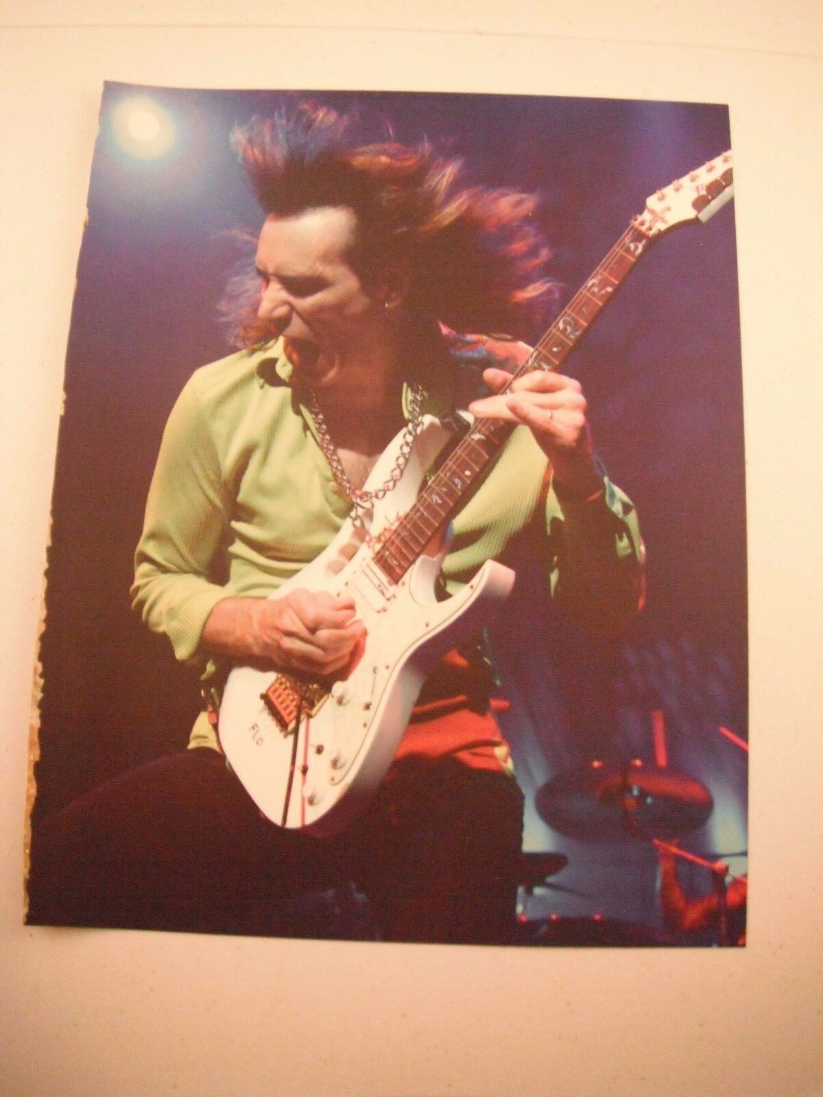 Steve Vai Guitarist 12x9 Color Coffee Table Book Photo Poster painting Page