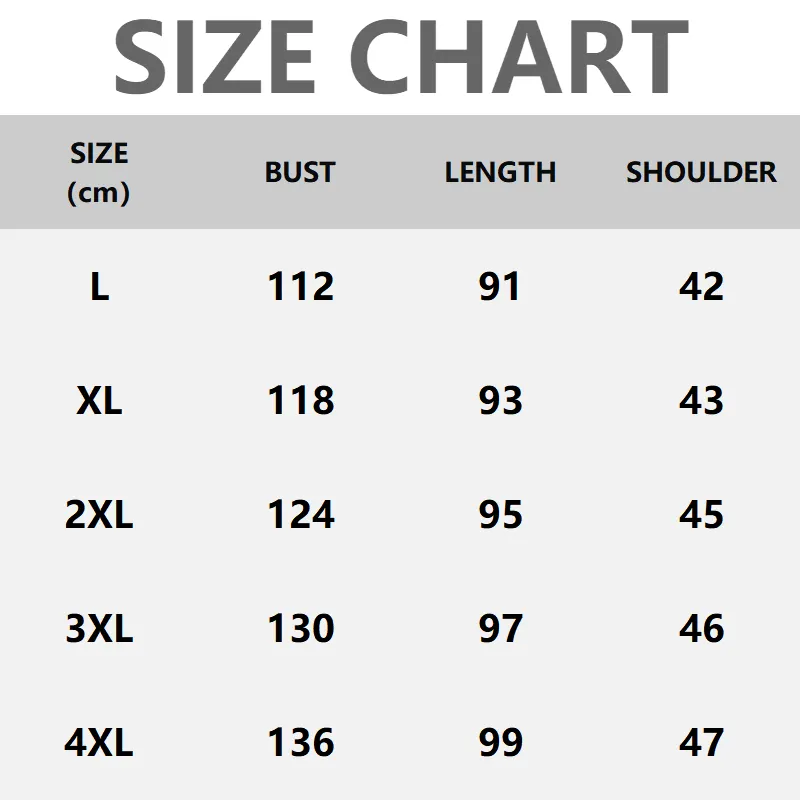 Női ruhaméret-táblázat L–4XL