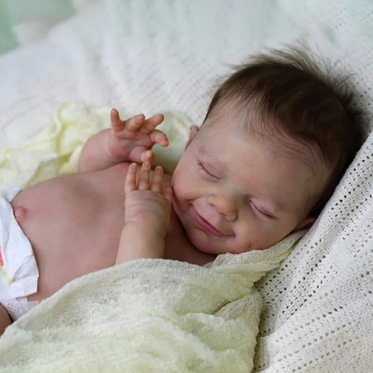 20" Cute Realistic Reborn Newborn Baby Doll Girl Named Santray, Special Toy 2023 Rebornartdoll® RSAW-Rebornartdoll®