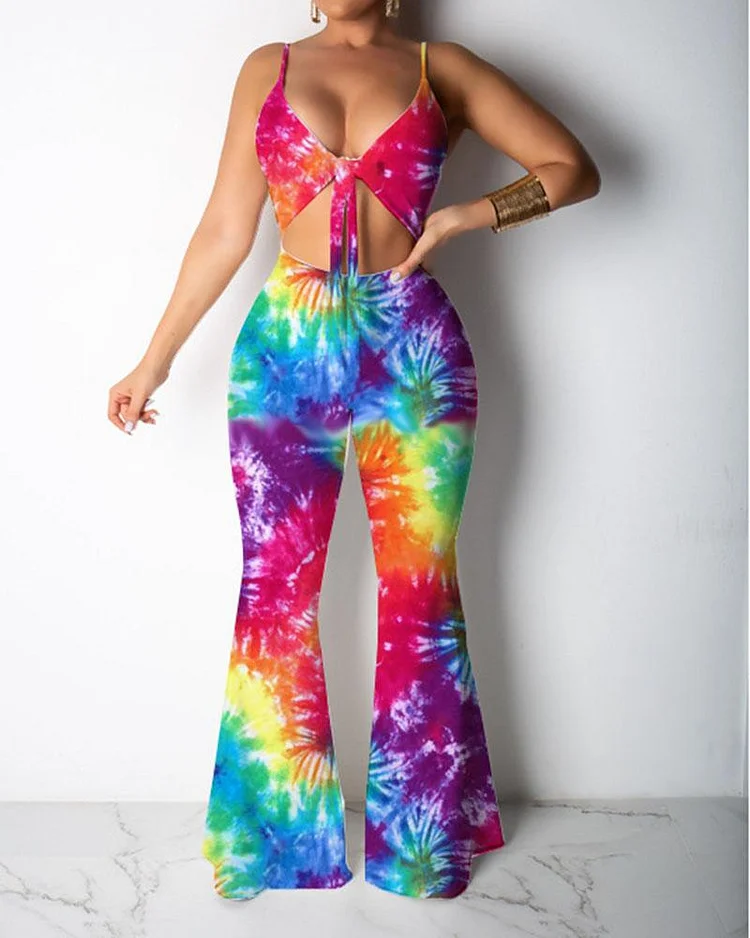 Two-piece Stretch Tie-dye Printing