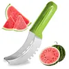 Stainless Steel Watermelon Slicer Cutter with Non-Slip Handle Fruit Corer Cutter