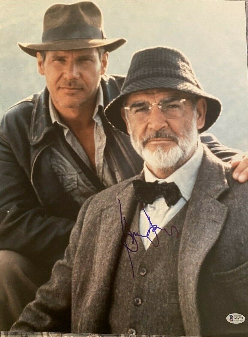 Harrison Ford signed autographed 16x20 Photo Poster painting Sean Connery Indiana Jones Beckett