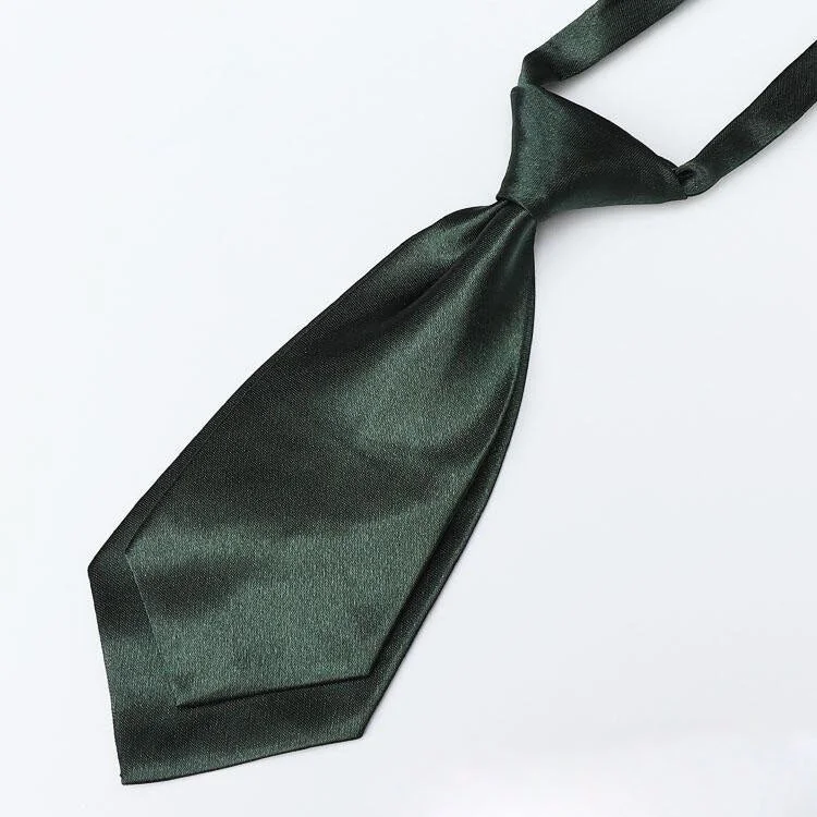 Handmade Bow Tie Necktie Solid Color Double Layer Women's and Children's School Uniform Shirt Accessories Trendy Small Tie Gifts