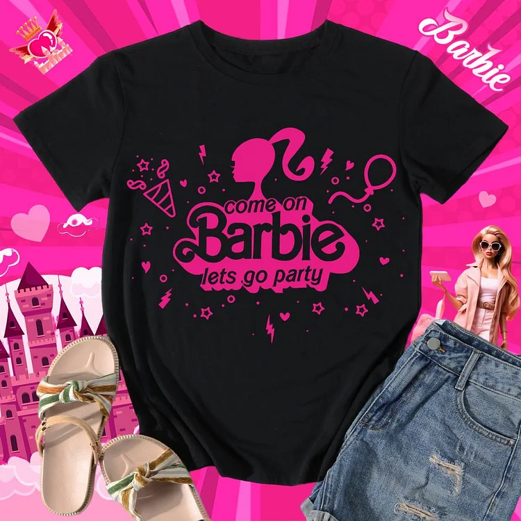 Barbie Round Neck T-shirt-0018526