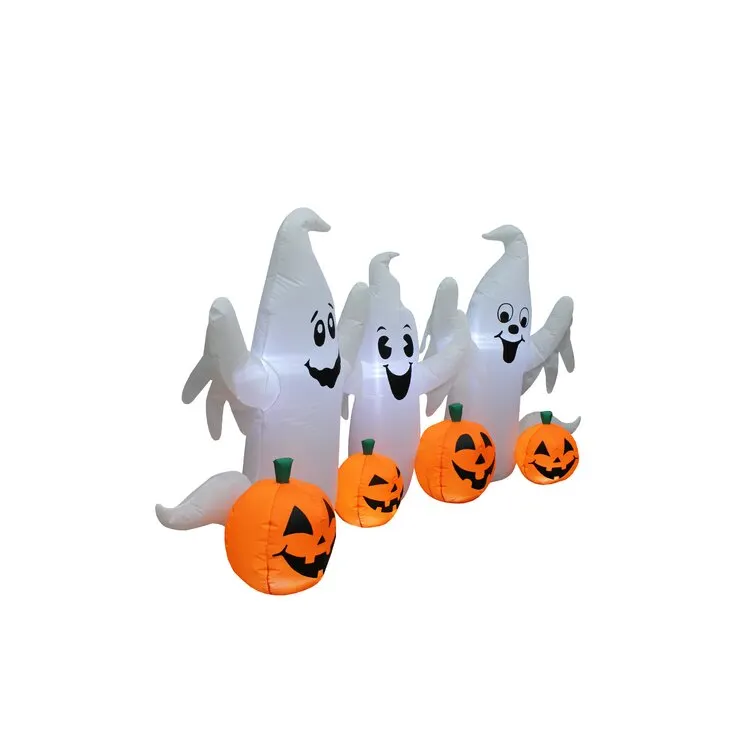 Ghosts and Pumpkins Patch Yard Halloween Inflatable