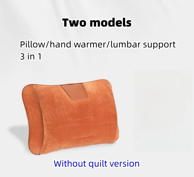 Four-in-one car pillow, quilt, hand warmer, and seat and waist support