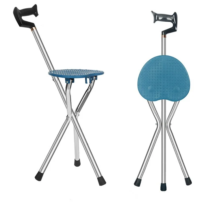 Folding Cane Seat Combo 400 lbs Capacity Portable Cane Stool Handy ...