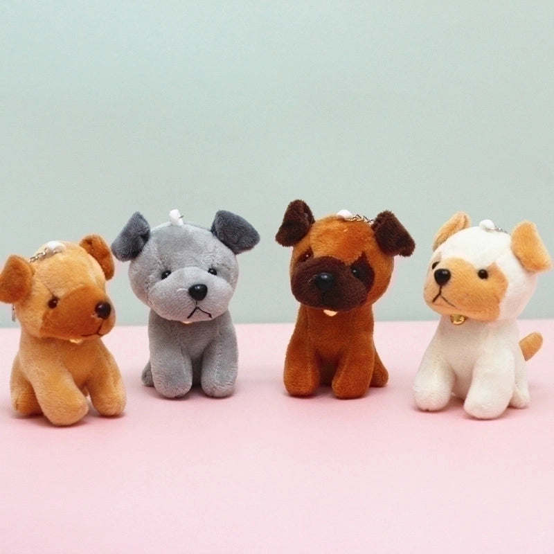 Minimalist Classic Style Dog PP Cotton Keychain