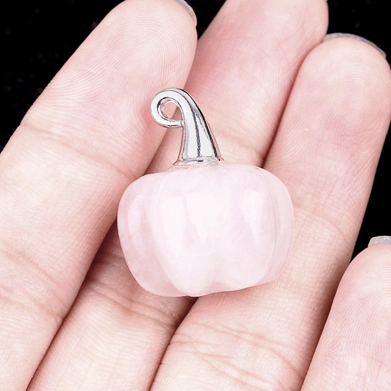 1 Piece 16*20mm Alloy Natural Stone Pumpkin Pendant Jewelry Accessories