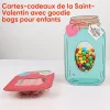 Lot de 50/100 sacs cadeaux cr&eacute;atifs pour la Saint-Valentin en bocal Mason avec &eacute;tiquettes