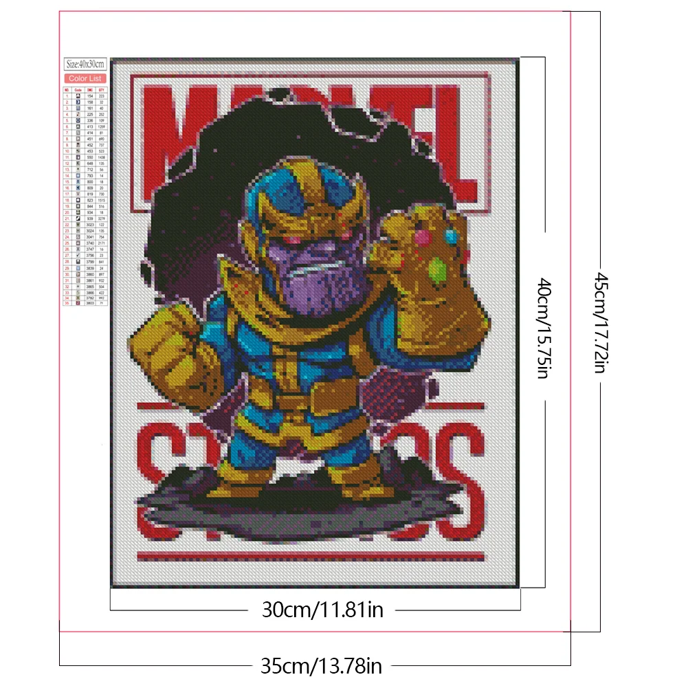 Full Square Diamond Painting 35*45cm - Superhero