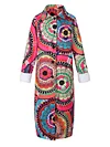 Loose Ethnic Printed Long Sleeves Coats