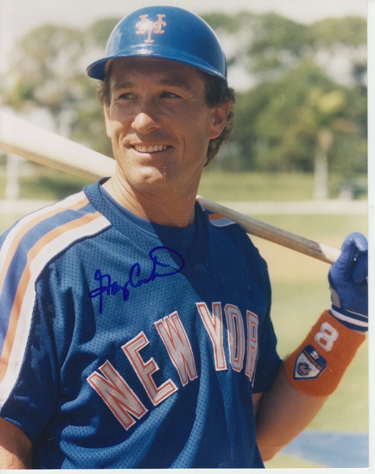 Gary Carter 8x10 Signed Photo Poster painting w/ COA New York Mets #1