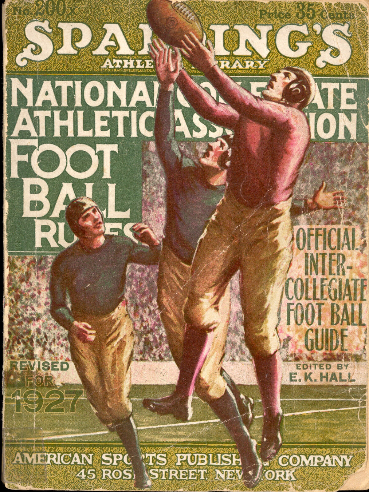 1927 Spalding's Football Guide- NCAA Rare Photo Poster paintings Harvard Yale West Point + More